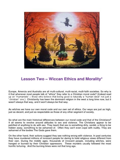 Wiccan convictions encompass